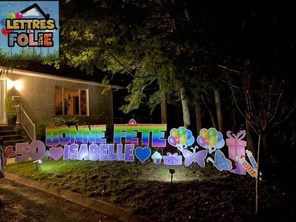 Giants lawn letters | Residential package - Image 4