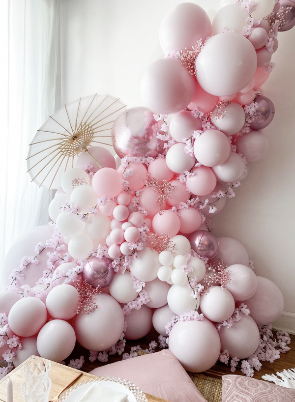 Guirlande ballon rose
