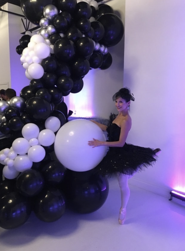 Guirlande noir et blanc ballerine