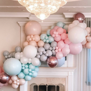 guirlande de ballons pastel
