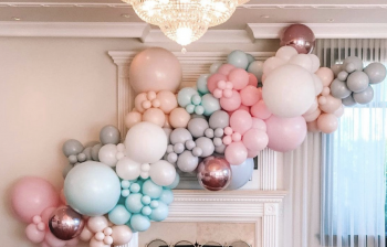 guirlande de ballons pastel