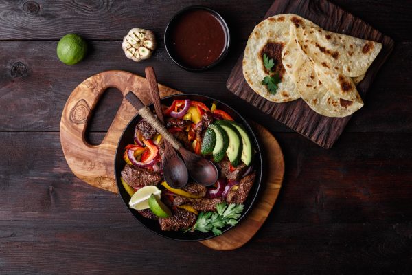 Porc ou poulet de tacos présentation suggéré
